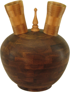 Walnut Pueblo Indian Wedding Vase