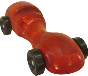 Pinewood Derby Car Red