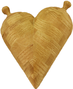 Oak Segmented Heart Box