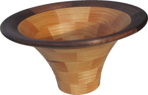 Lipped Bowl in Cherry & Walnut