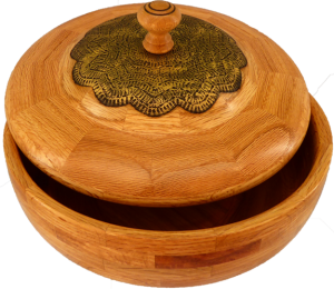 Lidded Oak Bowl