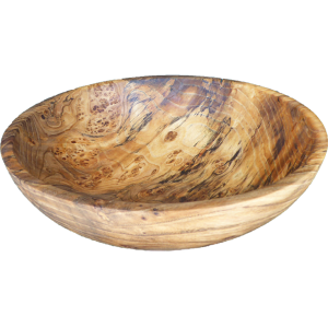 Wood Bowl With Burl