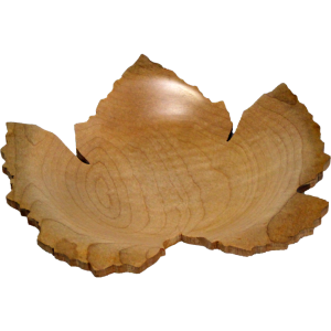 Grape Leaf Plate in Maple