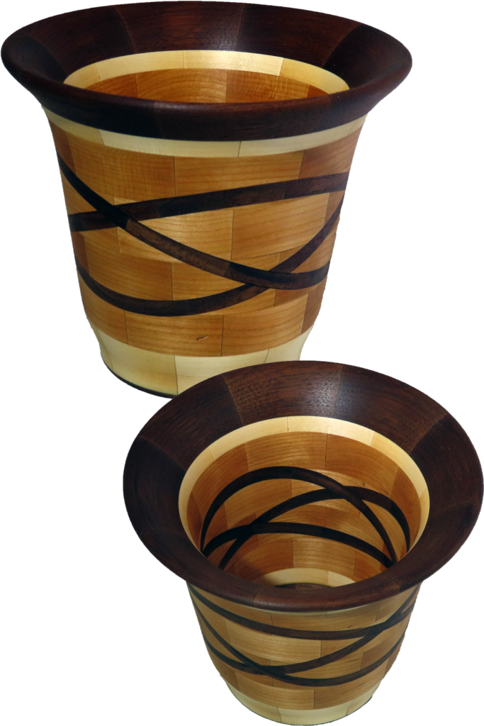 Segmented Vase with Triple Celtic Knot