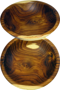 Wood Bowl - Golden Chain