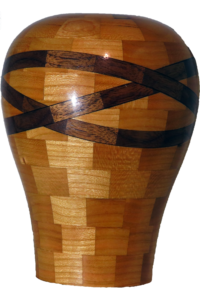 Celtic Knot on Cherry Segmented Vase