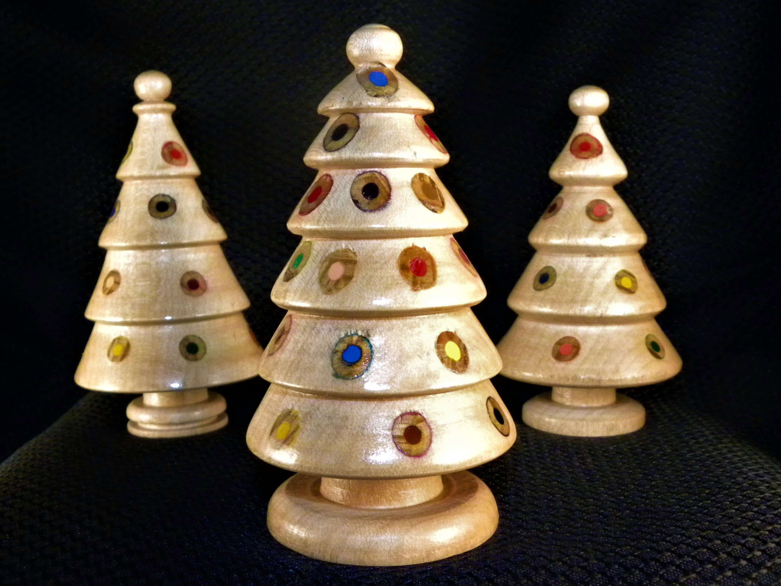 Wooden Christmas Tree, 3d Diy Miniature Creative Christmas Ornaments  Desktop Christmas Tree Table Ornaments With Hanging Bells Ornaments For Diy  Chris